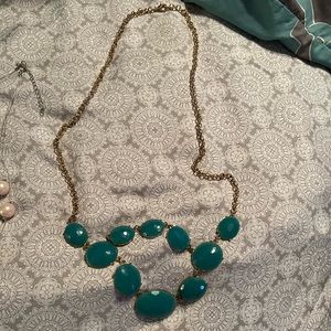 New necklace with teal stones
